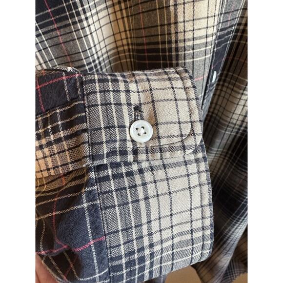 Ralph Lauren L "Blake" 100% Cotton Long Sleeve Button Down Polo Plaid Very Nice - Picture 4 of 9